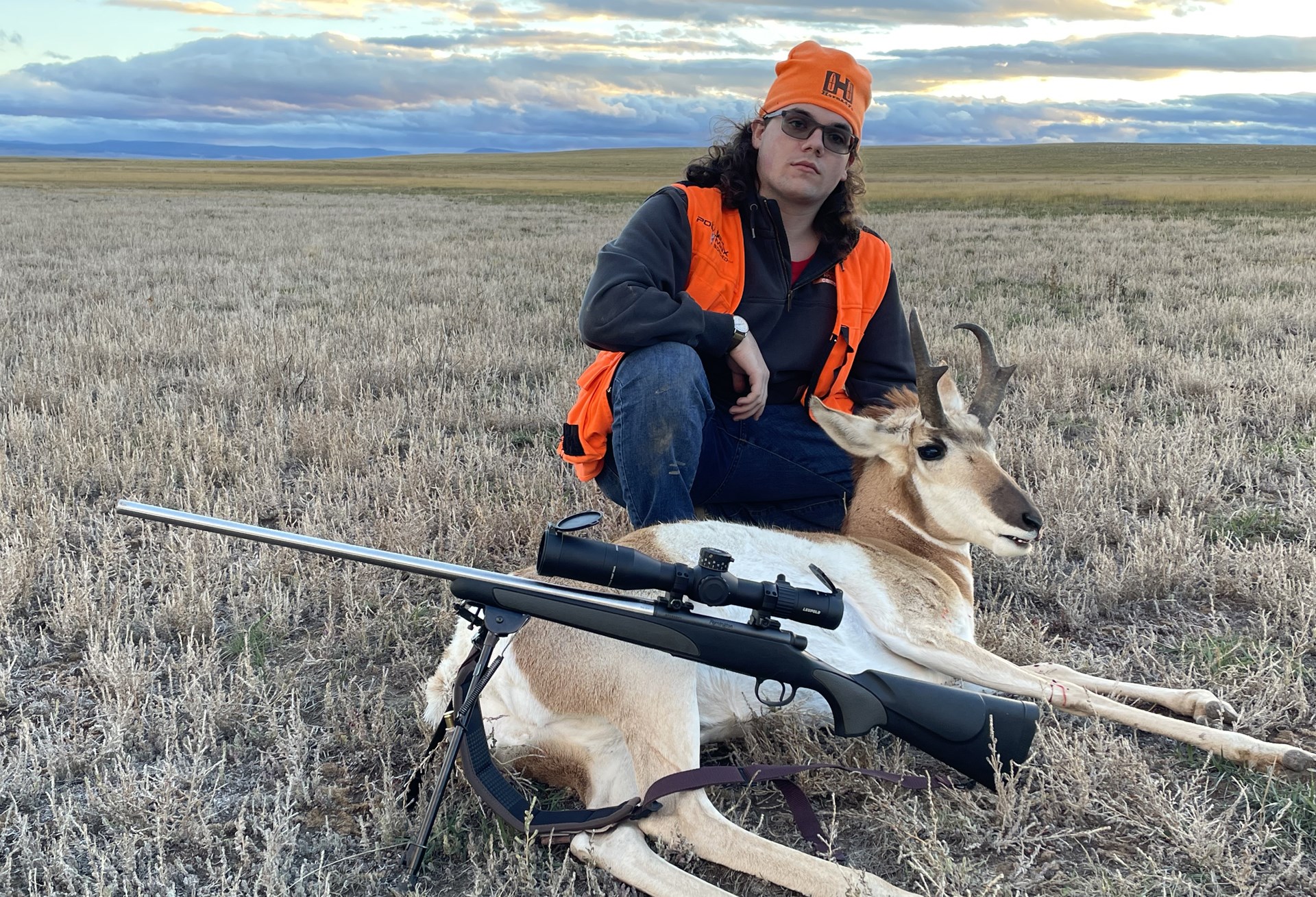 Gabe with antelope