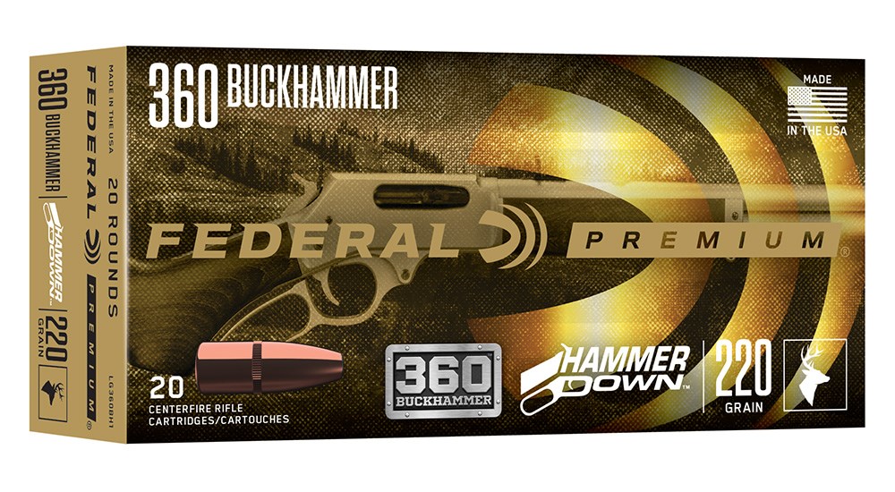 Federal Premium 360 Buckhammer HammerDown ammunition.