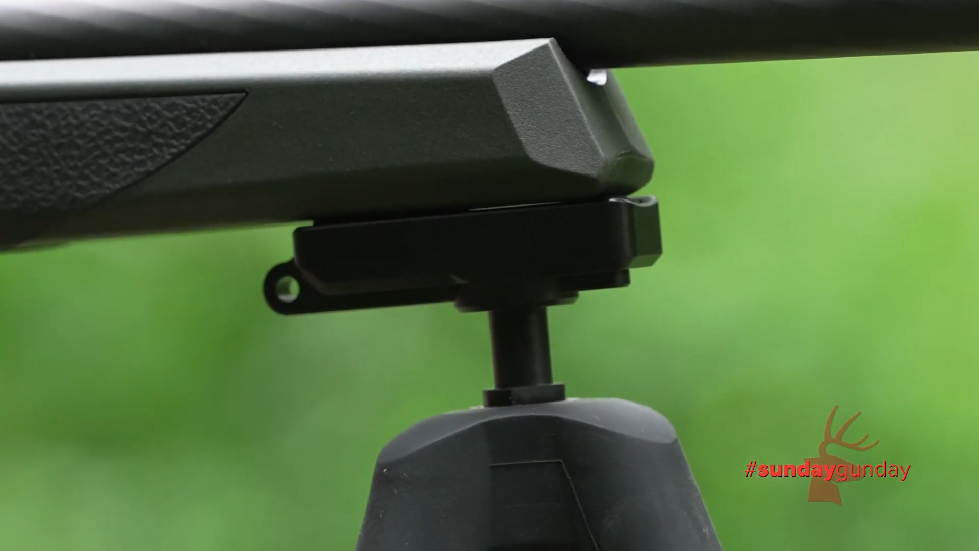 Spartan Precision Magnaswitch mount closeup #SUNDAYGUNDAY deer logo overlay bottom right