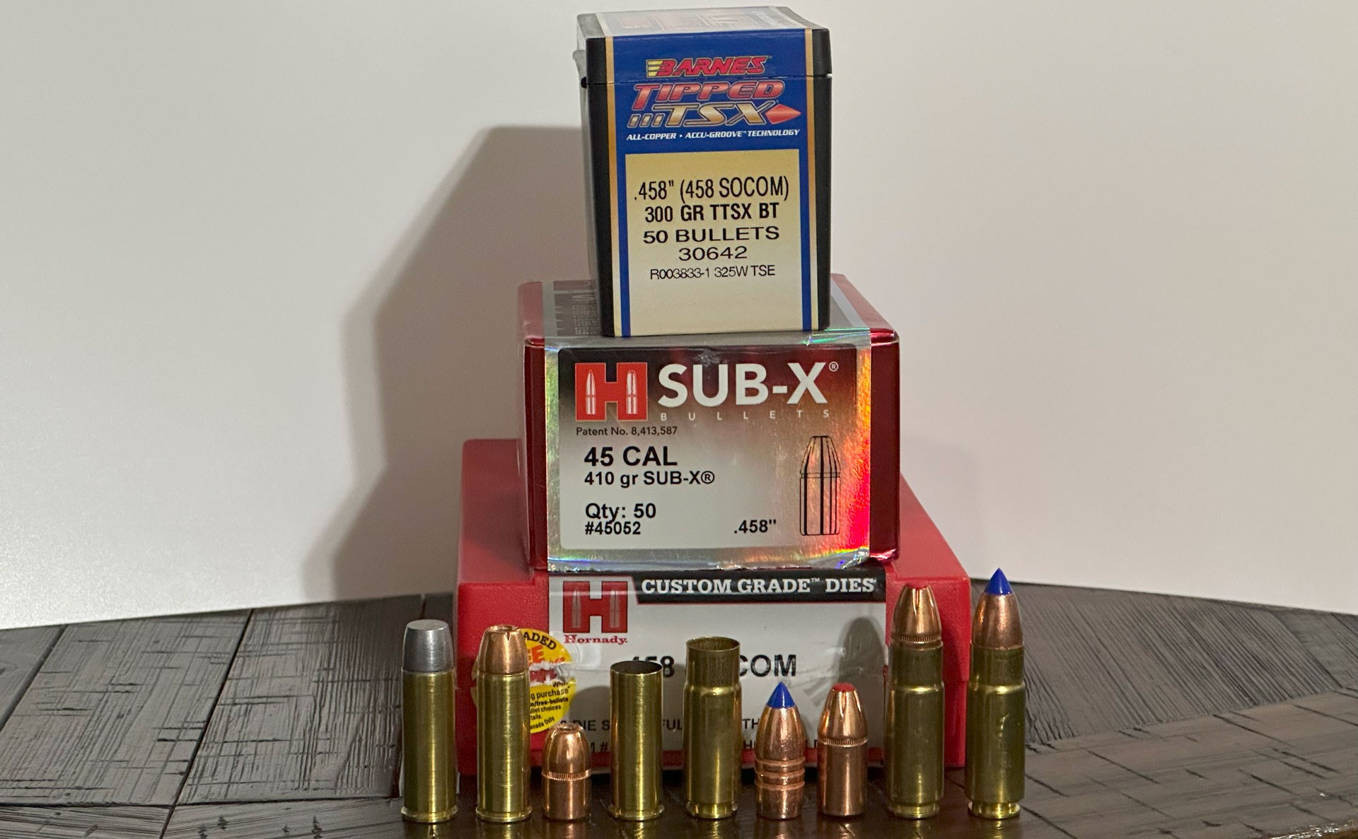 .458 SOCOM shells and bullets