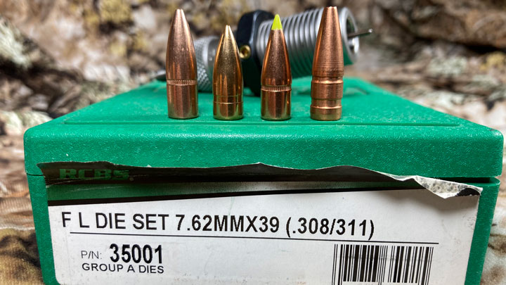 7.62 Bullet selections