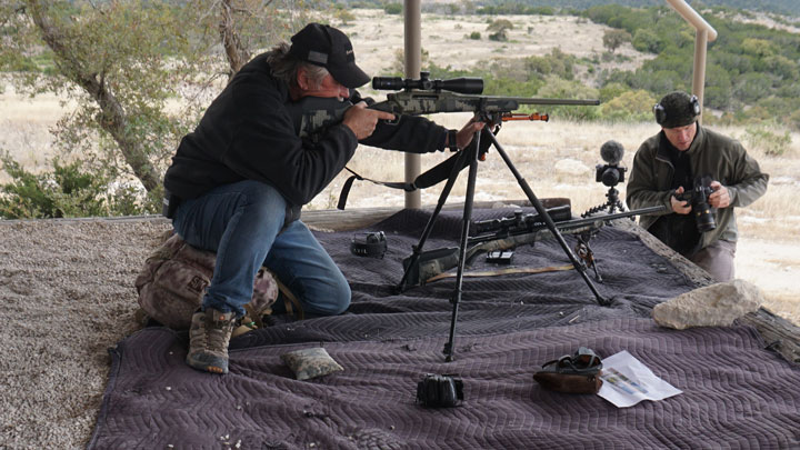 Dog demonstrating the fundamentals of positional shooting