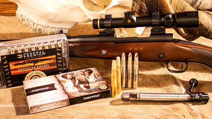 Winchester Model 70 Safari Classic in .416 Remington Magnum with Federal Premium and Norma Safari Ammunition