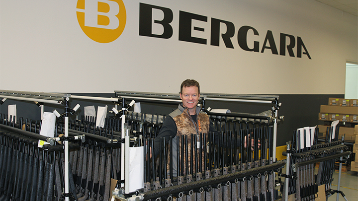 Author in Bergara factory in Bergara, Spain