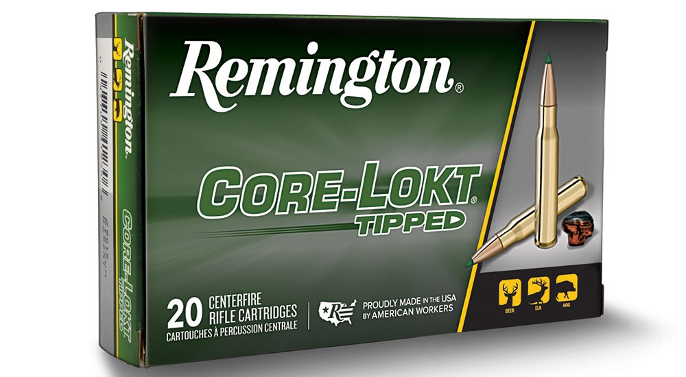 Remington Core-Lokt Tipped ammunition box.
