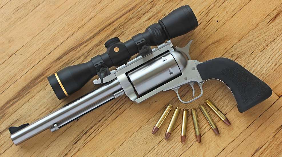 001 Magnum Research BFR With Ammo And Scope