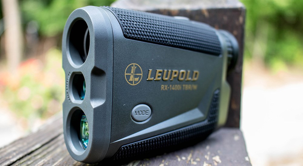 Leupold RX-1400i TBR/W Gen 2 laser rangefinder front view.