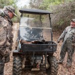 Porter and Chubby load the gobbler.