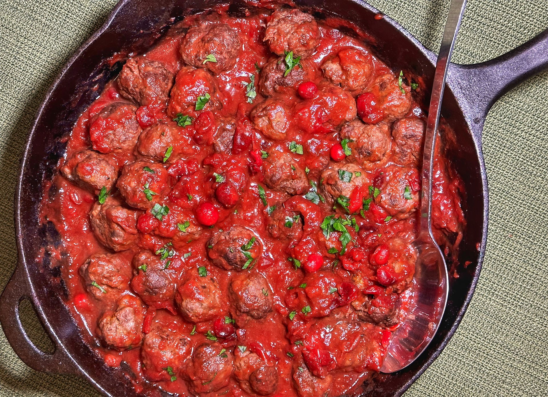 Meatballs with Spoon