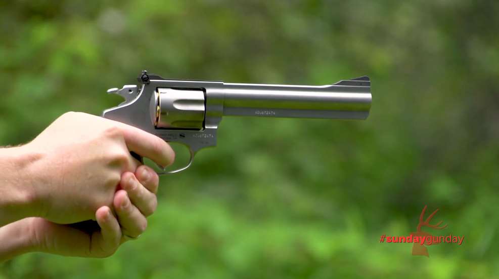 RM66 Revolver Being Shot