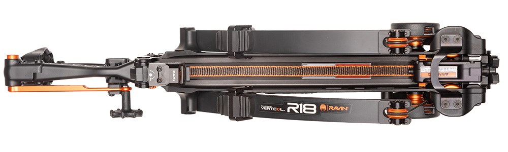 Ravin R18 crossbow top down view.