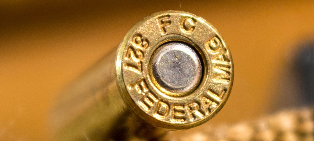 Federal Premium .327 Federal Magnum ammunition cartridge head stamp.