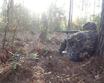 Jim Porter's first morning setup.