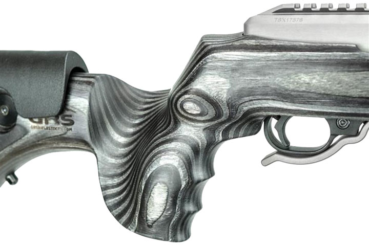 Stock grip with rail