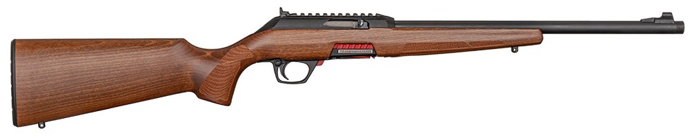 Winchester Wildcat Sporter SR .22 LR rimfire rifle full length facing right.