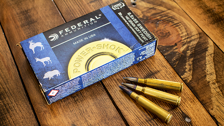 Federal Power-Shok 140-grain 6.5x55 Swedish Ammunition