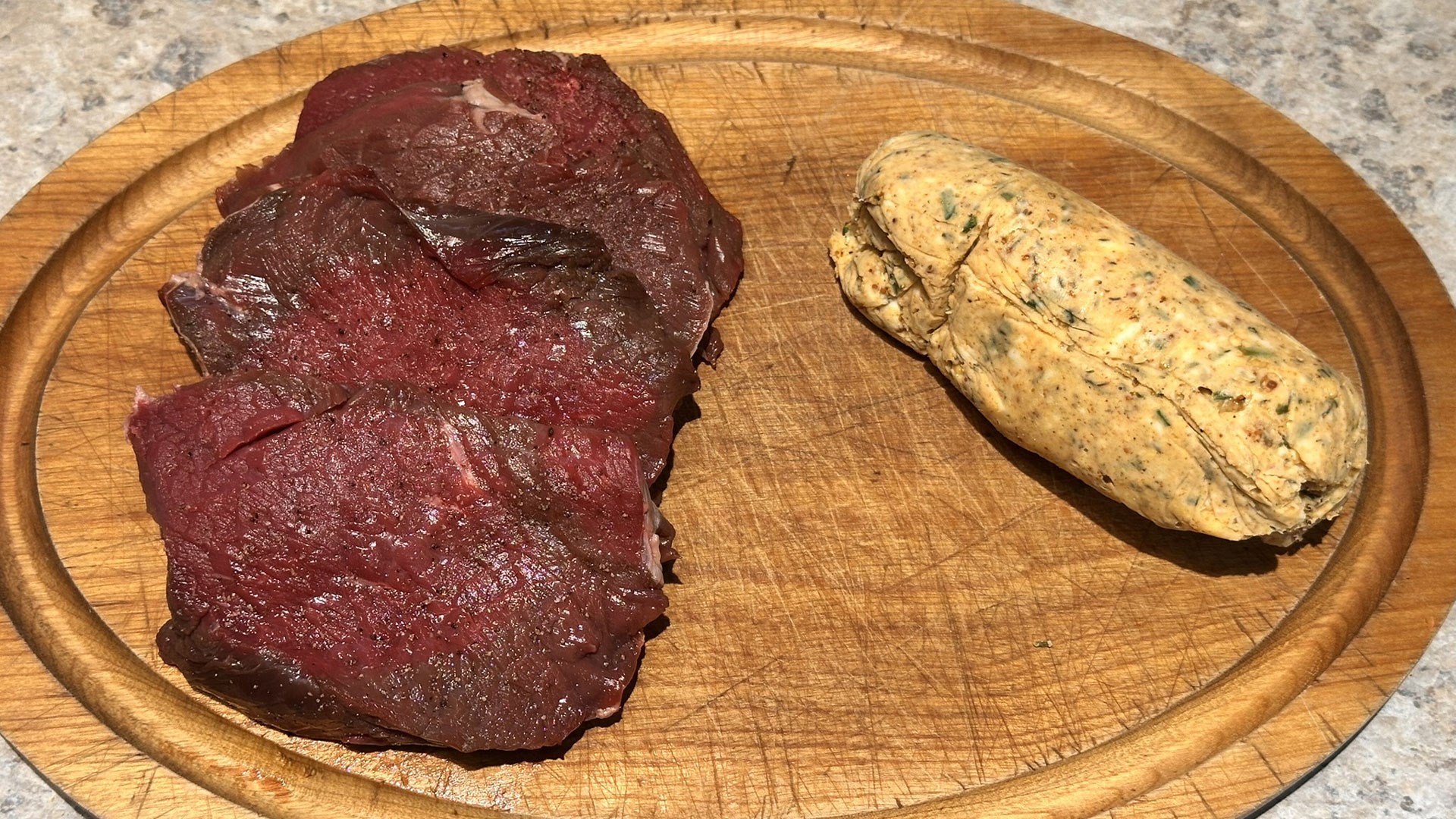 Thinly sliced bnackstrap