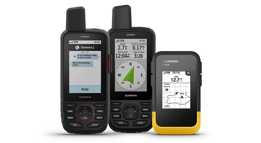Garmin GPSMAP 67 series and eTrex SE Handheld GPS units.
