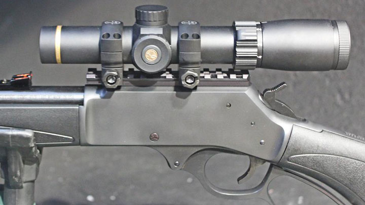 Closeup of the Henry X Model with a Leupold VX-Freedom scope mounted