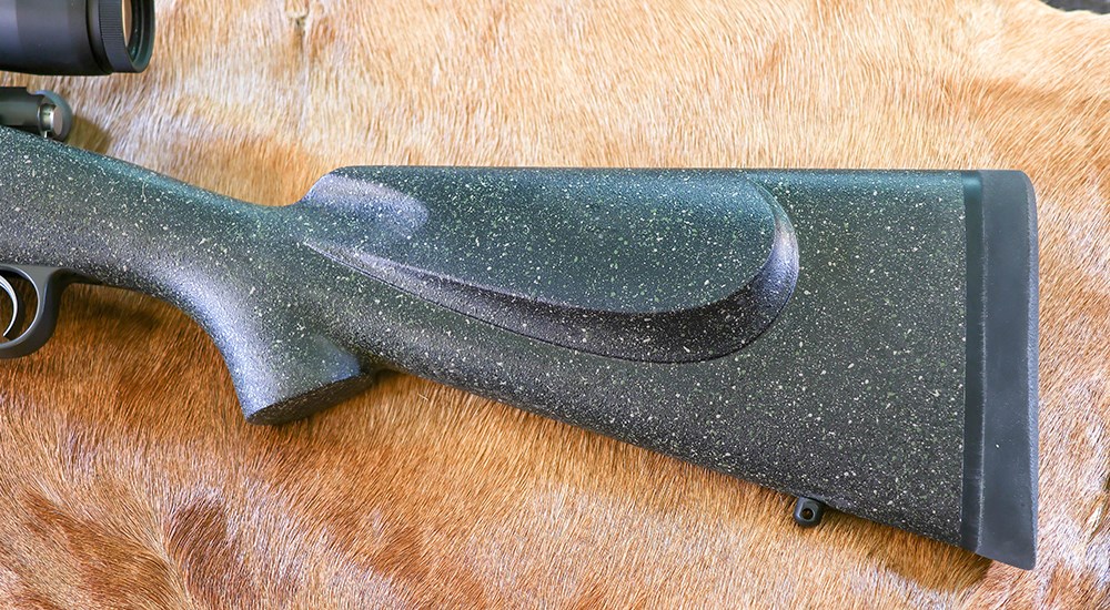 Bansner and Company custom rifle stock cheek weld.