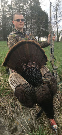 Hunter with turkey