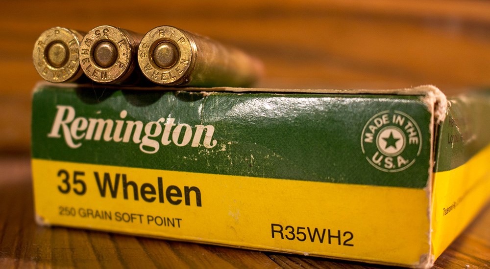 Remington .35 Whelen ammunition case head.