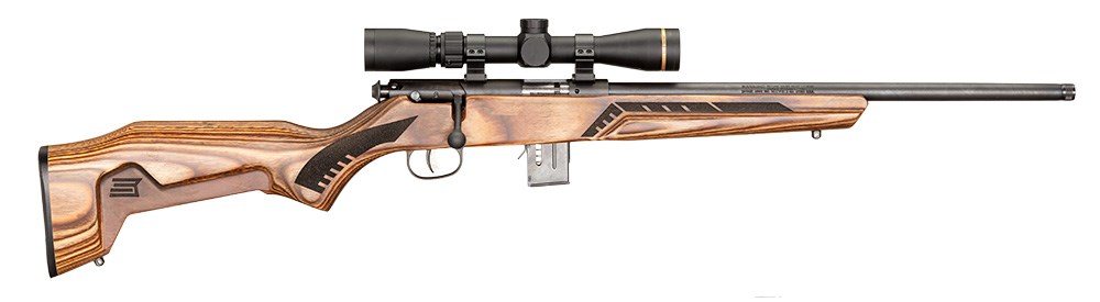 Savage 93 Minimalist rimfire rifle.