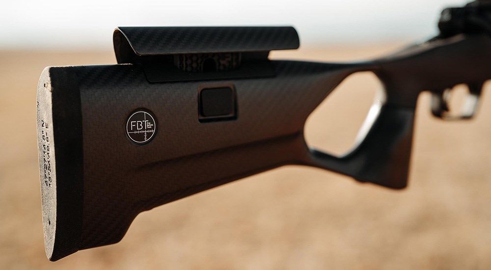 Savage 110 KLYM Fine Ballistic Tools rifle butt stock.