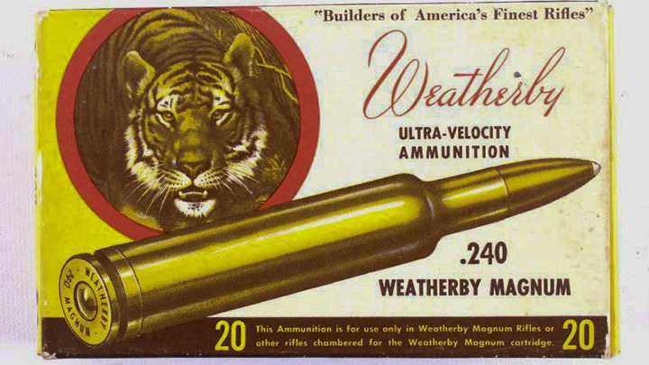 .240 Weatherby Magnum Vintage Ammo Box