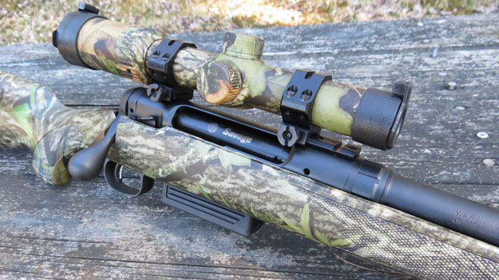 Camo scope on a camouflage turkey gun