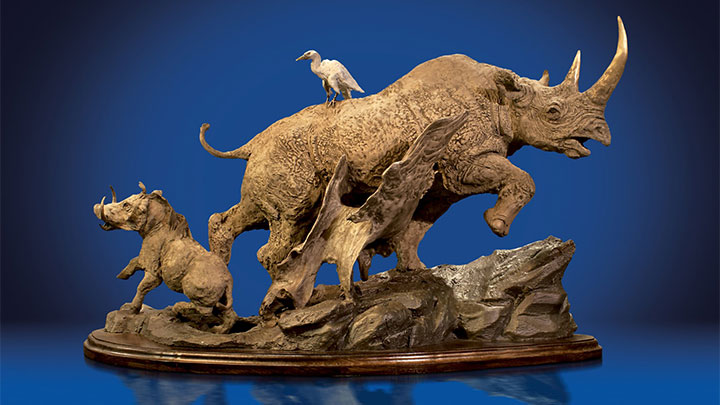 "Primitive Power" limited-edition bronze by Lorenzo Ghiglieri