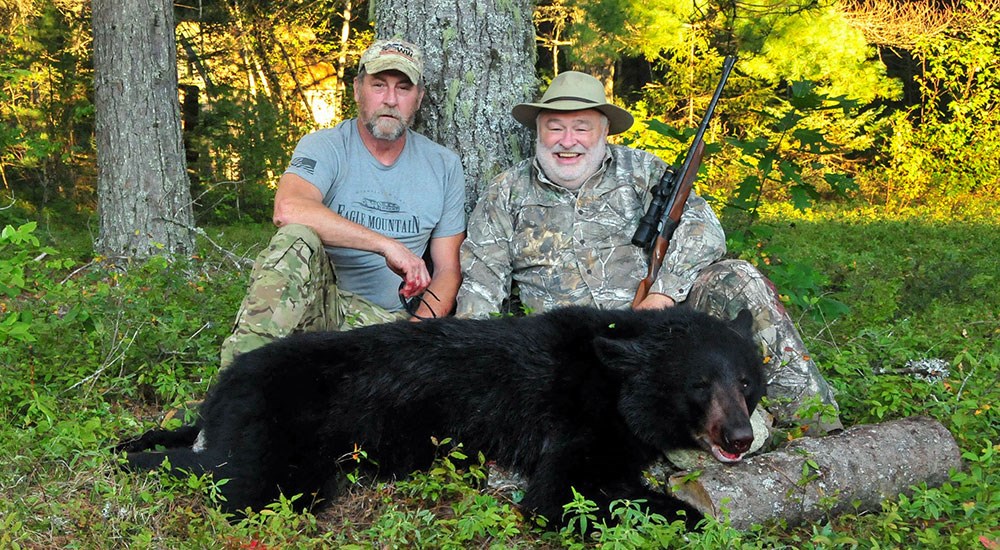 Maine Bear Hunters with Black Bear