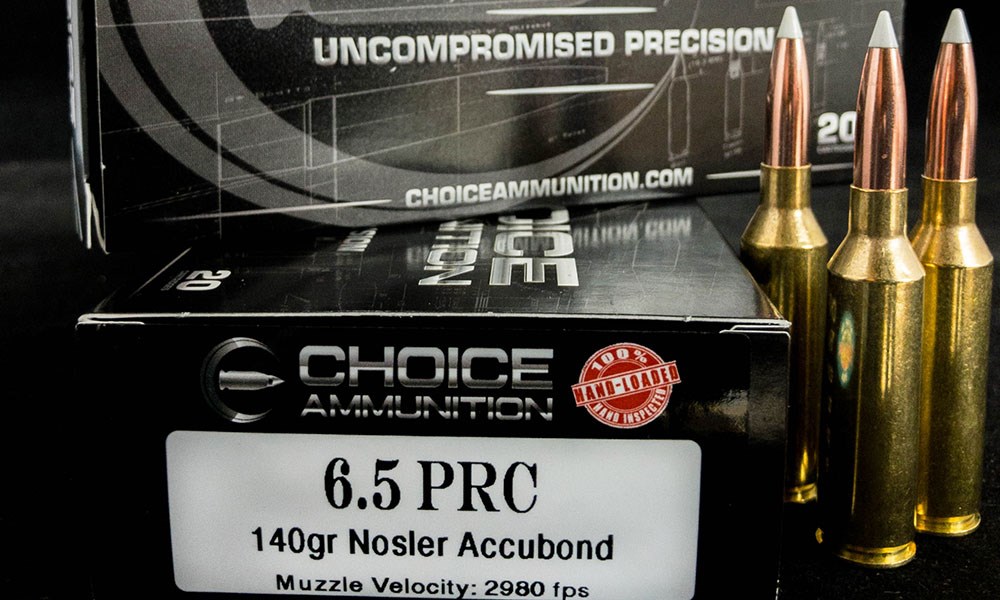 Choice Ammunition 140-grain Nosler AccuBond 6.5 PRC Ammunition
