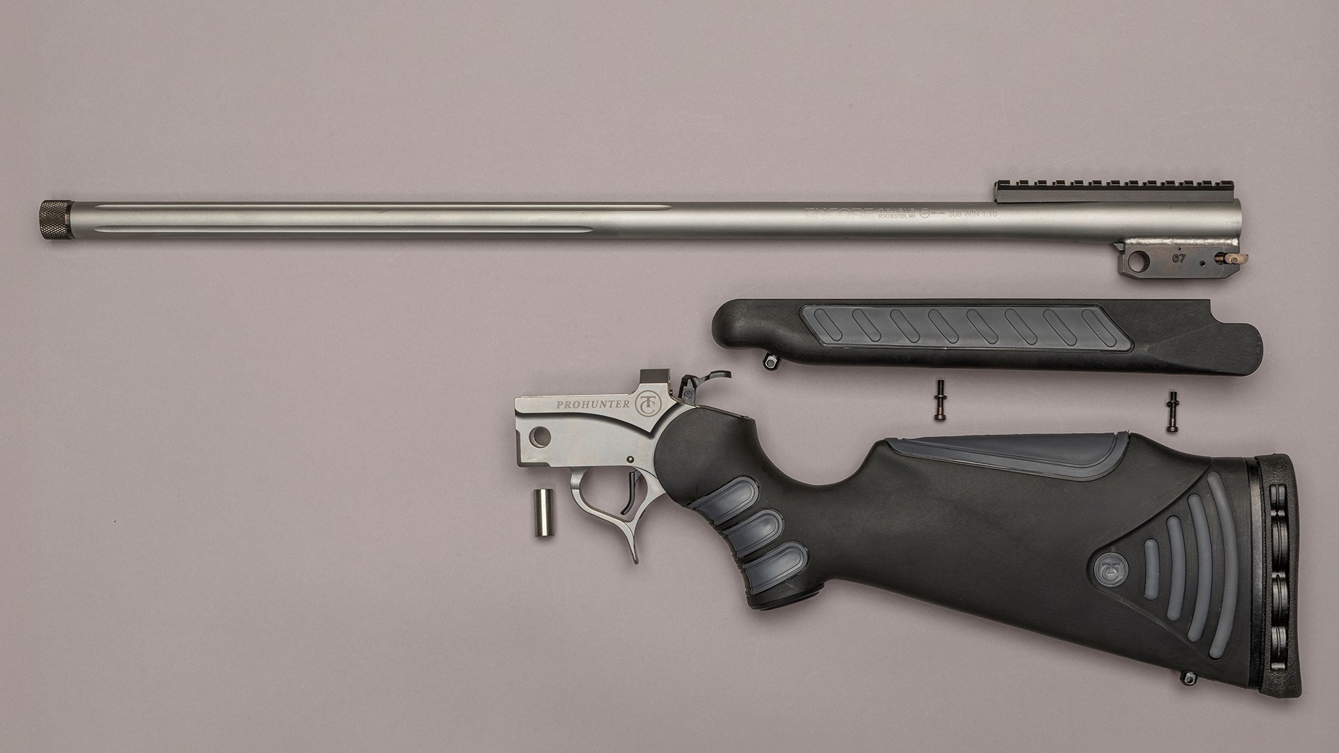 Firearm broken down