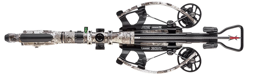 Above aerial view of TenPoint Nitro 505 crossbow.