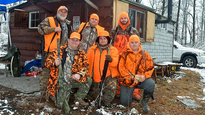 Deer Hunters at Camp