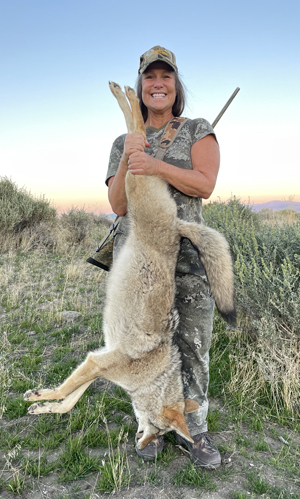 Cheryl with coyote