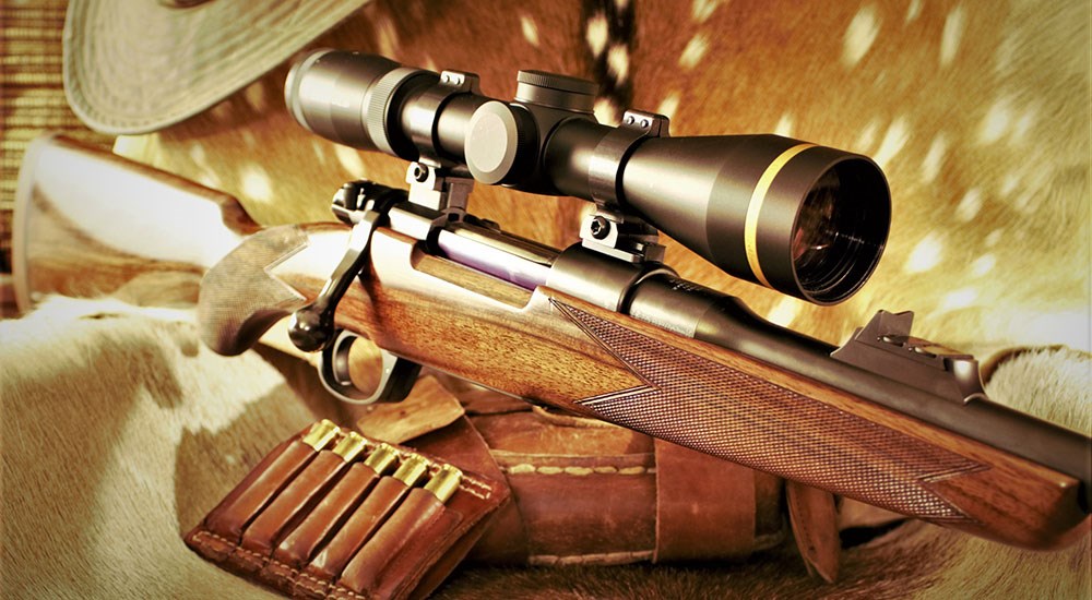 Bolt-action rifle with Leupold VX-6HD riflescope