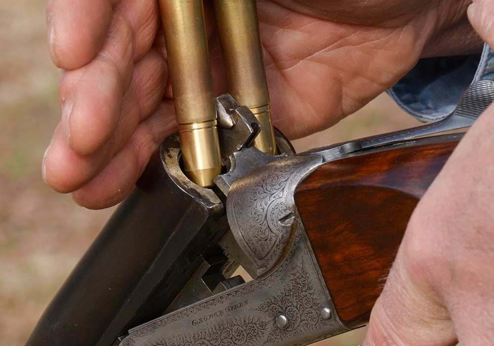 Loading Ammunition into a Side by Side Dangerous Game Rifle