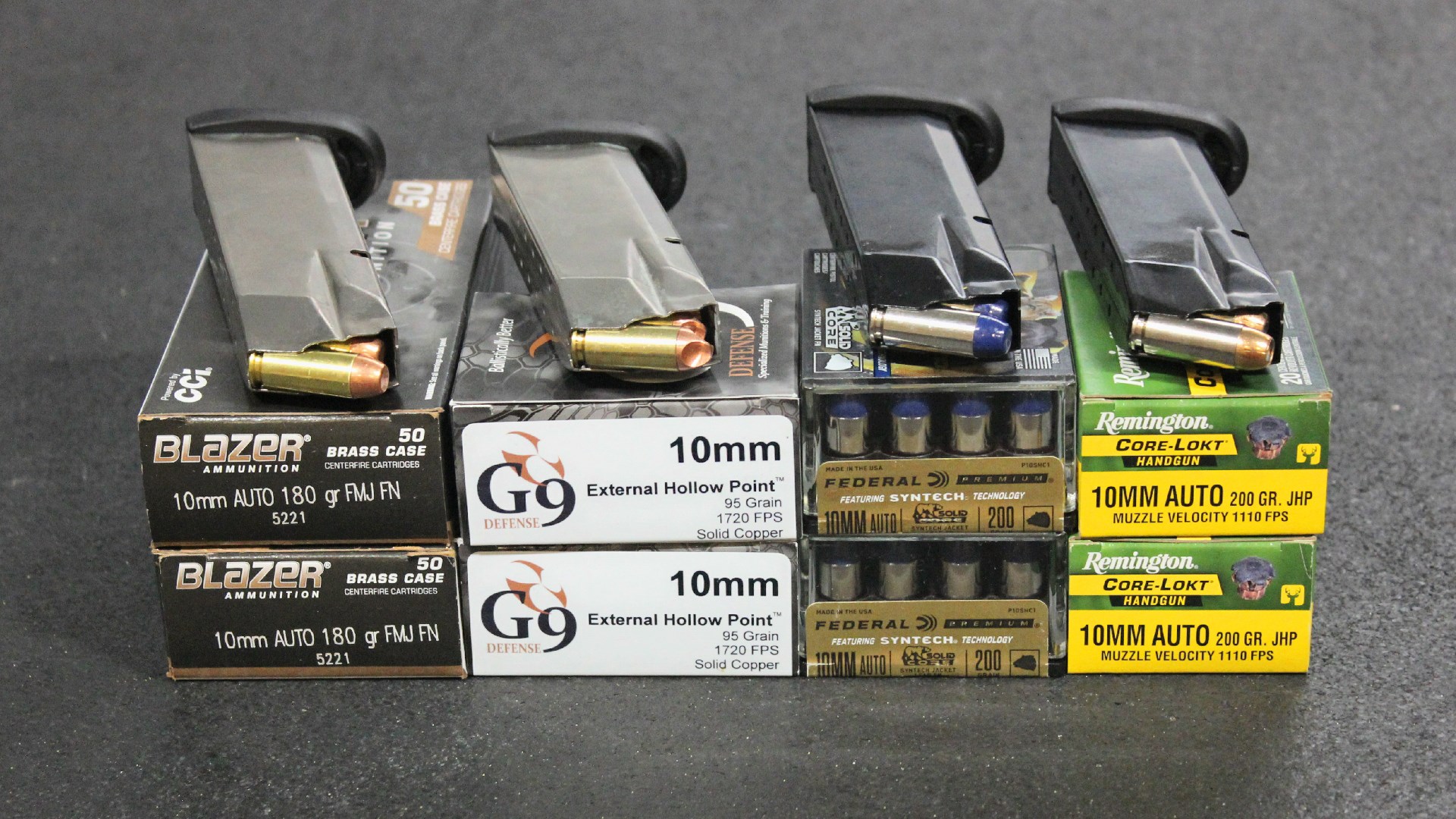 Loaded 10mm magazines