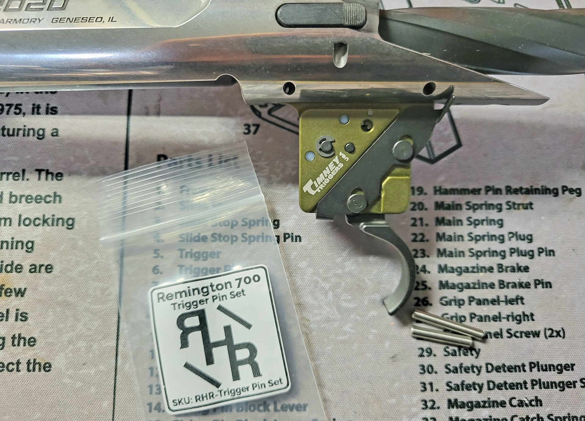 Different length trigger pins