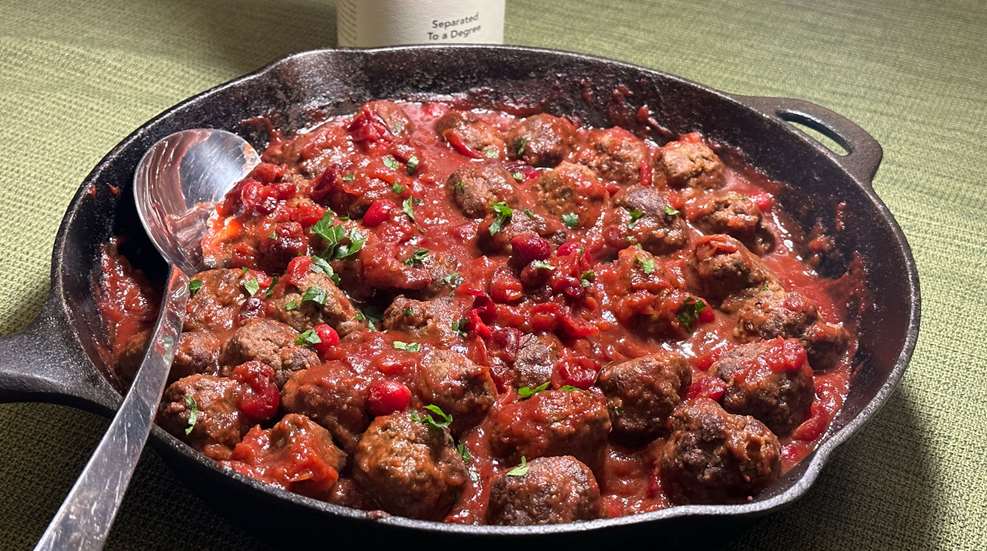 Meatballs In A Cast Iron