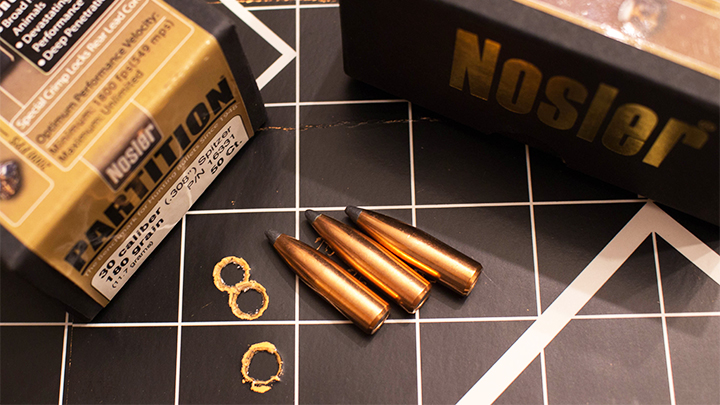 .308 Caliber Nosler Partition 180-grain Bullet