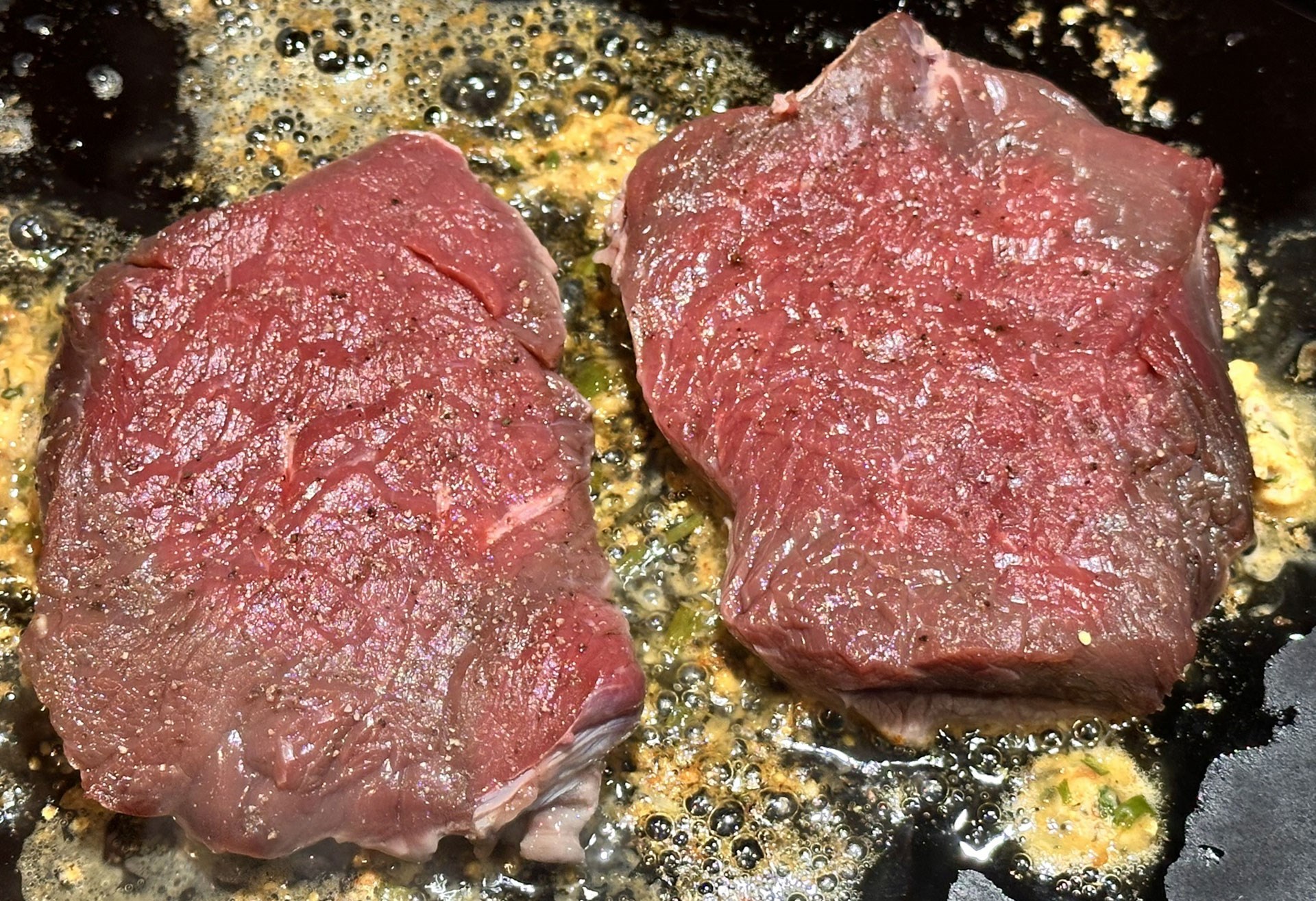 Buttered steak