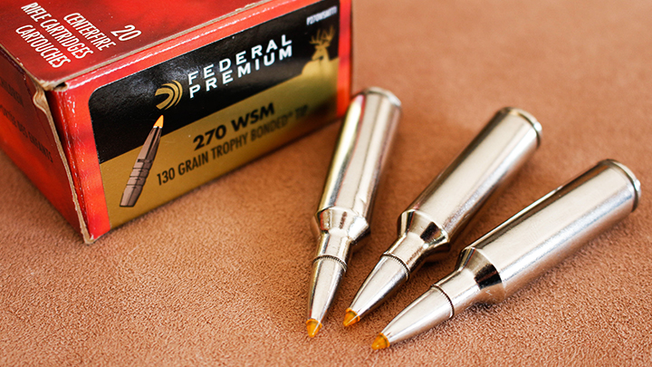 Federal Premium 130-Grain Trophy Bonded Tip .270 Winchester Short Magnum Ammunition