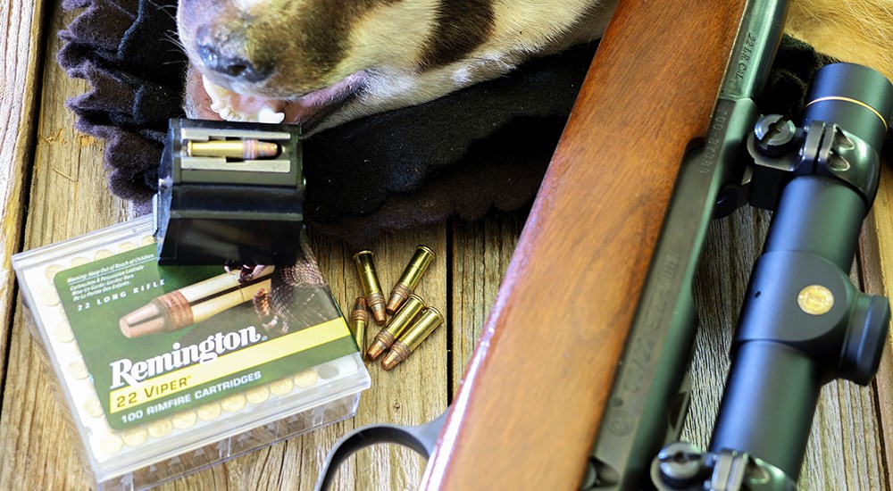 Remington 22 Viper ammunition.