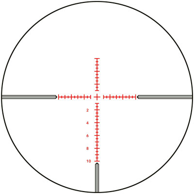 Sight picture image with subtensions