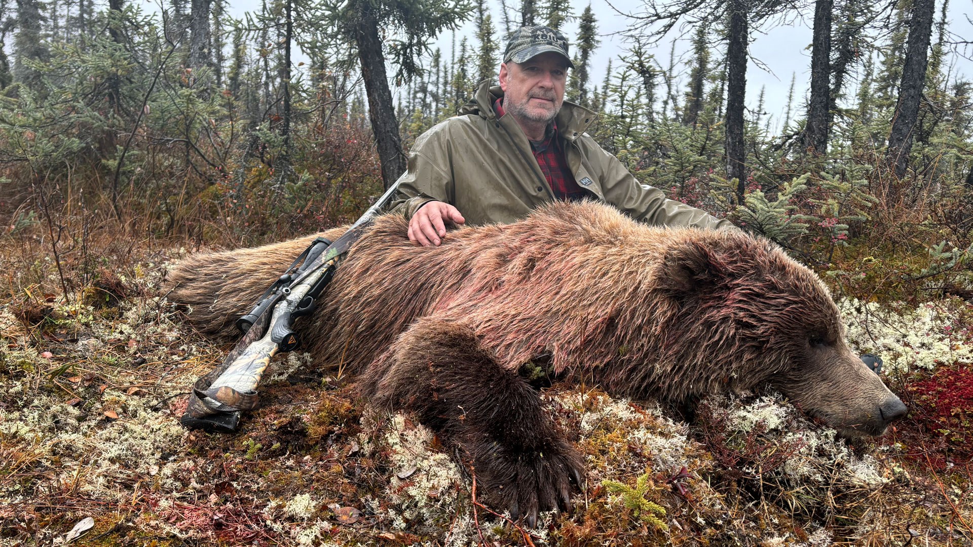 Andrew Ward with bear