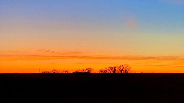 Sunset in Kansas
