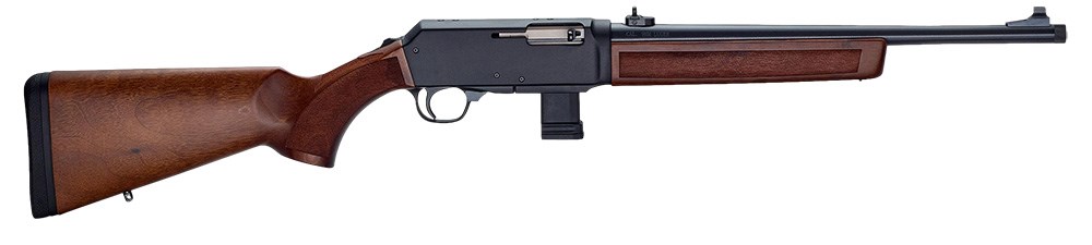 Henry Homesteader 9mm Carbine full length on white background.